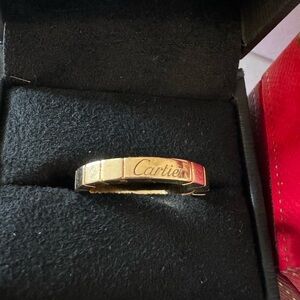 Authentic Cartier Lanieres Pink Gold/ Rose Gold Ring sz 48